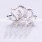 2015 new model FZ-045 bridal wedding hair tiara crown wholesale three crossing leaves