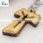 Catholic wooden cross crucifix pendant