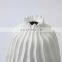 Handmade Porcelain Luxury Nature Stripe Nordic White Decoration Modern Flower Vase