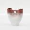 hot sale white red u shape ceramic living room decor flower vases
