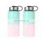 Outdoor 32oz sports flask vacuum thermal square double wall steel insulated water milk tea bottle with private label