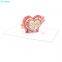 Blooming Heart 3D Folded Card Celebrate on Valentine’s Day Best Gift Cards for My Lover