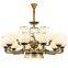 European Hanging Lamp Ceiling Crystal Chandelier Pendant LED Light For Living Room