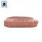 2022 Hot Sale Custom Logo Vintage Style Swiss Cotton Material Genuine Leather Makeup Zipper  Pouch for Travel