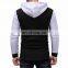 Men's Pullover Hoodies Zip Long Sleeve Drawstring Hooded Sweatshirts with Zipper Pocket for Men