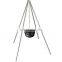 Camping Outdoor Cast Iron Cooking Tripod For Camp Fire Dutch Oven Pot Pan Hold