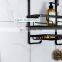 Over Shower Head Shelf, Hanging Shower Cadddy, Conditioner,Soap,with Hooks for Razors,Towels