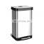 Jiangman Foot Operation 410 Coating Living Room Metal Stainless Steel Pedal Type With Lid Trash Can