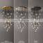 Modern Crystal Molecular Pendants Chandelier Ceiling Lighting Fixture For Living Dining Room Bedroom Kitchen Island Foyer Lobby