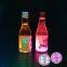 Wine Bottle Decoration Light up LED Coasters, Custom LOGO 3MM Bottle LED Sticker