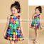 2015 summer short sleeve dress with belt Pure cotton dot children dress cuhk princess skirt wholesale from China