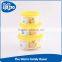 Promotion airtight round microwaveable pp plastic food storage