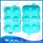 User-friend popular 4 holes silicone ice ball mould ,ice ball tray