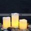 2015 New Product Remote Control Pillar Paraffin Wax Flameless small LED Candle Light