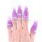 Reusable Keeper Pink Purple Nail Art Cleaner Clip Polish Remover Wrap UV Gel Acrylic Plastic 10pcs/set