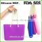 Wholesale solid color handbags silicone summer beach bag with ropes
