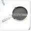 Cast iron Steak frying pan for home kitchen and camping use