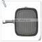 metal cast iron black grill pan