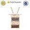 beautiful gold plated gemstone charm pendant necklace design