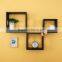 hot sale antique wooden wall cube shelf for home decoration