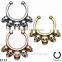 Fashion Skull Nose Ring Clip On Non Piercing Nose Hoop Ring O 63