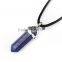 Beautiful 5pcs Mixed material Silver Plated Healing Point Gemstone Pendant (Chain is not Included)