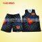 Custom made club basketball tops print basketball jerseys