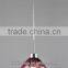 Red glass lighting fixture for indoor decoration