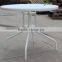 Aluminum steel outdoor furniture dinning table glass top metal table                        
                                                                                Supplier's Choice