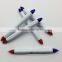 both ends twin color ballpoint pen wholesale from China