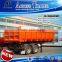 Heavy duty tri-axle 50 ton end dump semi trailer for Tanzania
