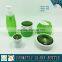 Luxury Cosmetics Packaging Green Colored Cosmetic Glass Bottle and Face Cream Jar