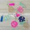 Acrylic Monogrammed Leather Suede Tassel Keychain