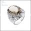 Lady's fashion jewelry indian new style cz engagement rings