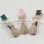 fashionable alloy crystal bow shape hair clip