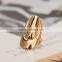 Fashionable wholesale metallic alloy new manicure fingers nail ring