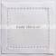 Square hemstitch linen cocktail napkins white