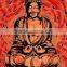 Indian handmade block print Jaipur Lord Buddha Yoga Bohemian Wall Hanging Tapestry