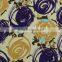 purple yellow circles spandex print nylon fabric for making shoes