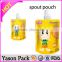 YASON aluminium foil spout pouches/liquid packaging bags with cap/lid ny spout pouch/white pouch spout pouch bags for baby food