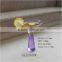 2015 Handmade colour stem small clear glass martini glass