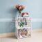 Beauty design wood material flower pattern storage shelf, bedside shelf