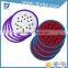 Factory wholesale high quality plastic silicone softtextile cup mat