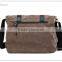2015 Men's Vintage Canvas Leather School Military Shoulder Bag Messenger Travel Bag