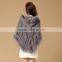 Raccoon Shawl Stole Genuine Real Cape Women's Fur Hooded Large Jacket