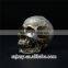 Decorative 9 cm Resin Silver Human Skull
