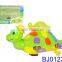 Battery operated baby toy BO musical light up yellow duck toy