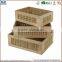 vintage storage printed wooden boxes / wooden crate /wooden tray for fruits/vagetable, set of 3, paulownia