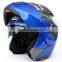 Motorcycle Helmet Dual Double Eyeglass Flip Up Sun Shield Full Open Face