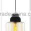 clean simple hand-blown glass pendant lamp modern with T bulb MD9012-CL